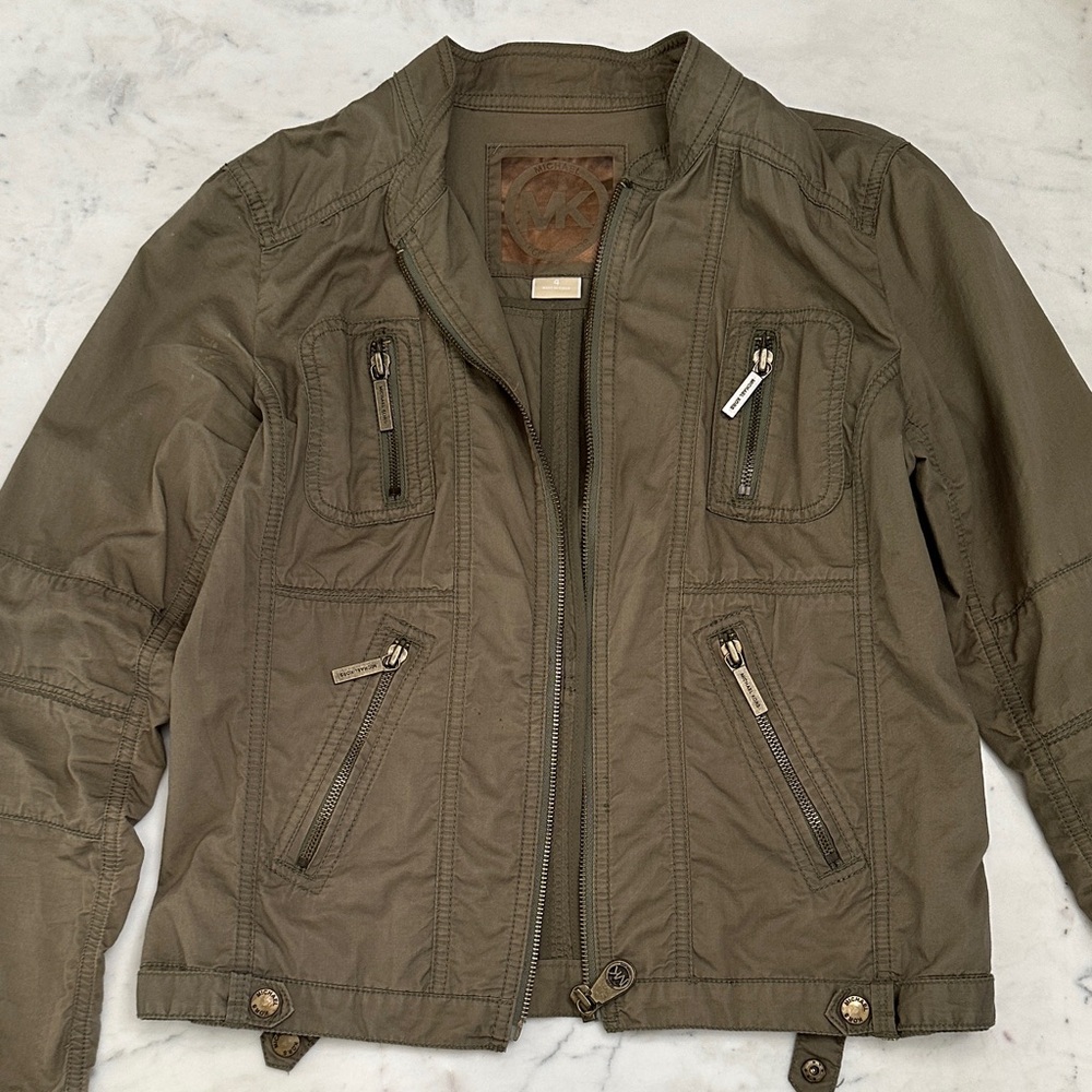 Michael Kors Khaki Military Jacket